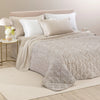 Copriletto Trapuntato Apollo ! Caleffi Matrimoniale in Raso Jacquard– Eleganza di Lusso Dreaming Tortora Dreaming