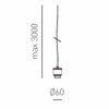 Sospensione vetro colorato Gea Luce RAIKA VP B1 E27 LED lampada soffitto moderna