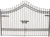 Biscottini Cancello in ferro pieno L335xPR12xH245 cm. Made in Italy interamente forgiato