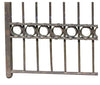 Biscottini Cancello in ferro pieno L335xPR12xH245 cm. Made in Italy interamente forgiato
