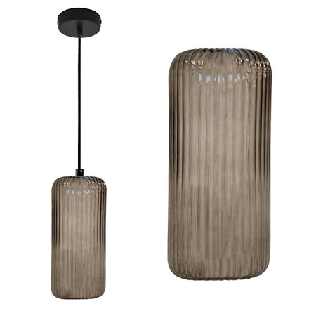 Sospensione vetro colorato Gea Luce RAIKA VP B1 E27 LED lampada soffitto moderna