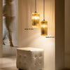 Sospensione vetro colorato Gea Luce RAIKA VP B1 E27 LED lampada soffitto moderna