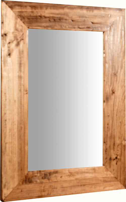 Biscottini Biscottini Specchiera Rettangolare Parete Legno Tiglio Naturale 50x3x70 Made