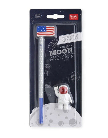 Legami, Set di 2 Gomme e 1 Matita, To the Moon and Back