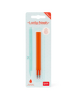 Legami, Set di 2 Refill per Penna Gel Lovely Friends - Inchiostro Arancione