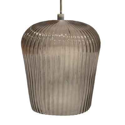 Sospensione vetro ambra Gea Luce NUMA E27 LED lampada soffitto classica