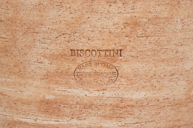 Biscottini Ciotola in Terracotta 100% Made in Italy interamente Lavorata a Mano L61XPR61XH33 CM