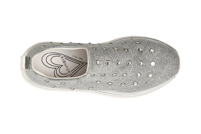SLIP-ON IN SIMILPELLE CON STRASS