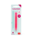 Legami, Set di 2 Refill per Penna Gel Lovely Friends - Inchiostro Rosa Neon