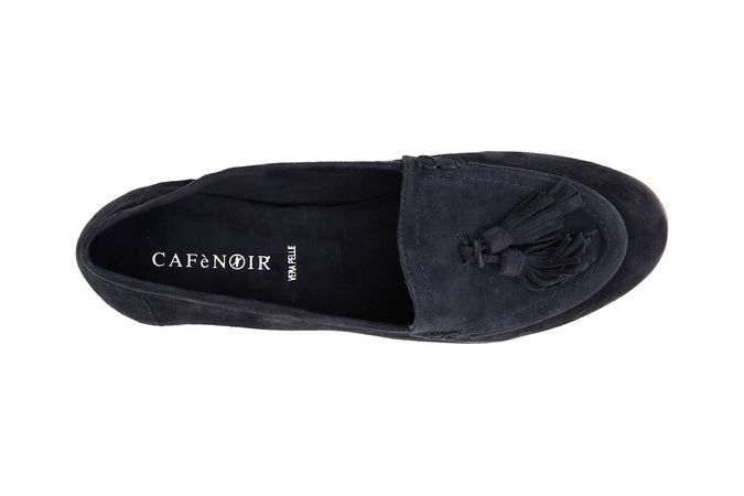MOCASSINO CON NAPPINE IN CAMOSCIO