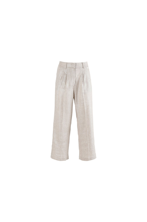 PANTALONE DOPPIA PIEGA LUREX