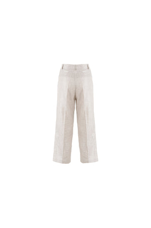 PANTALONE DOPPIA PIEGA LUREX