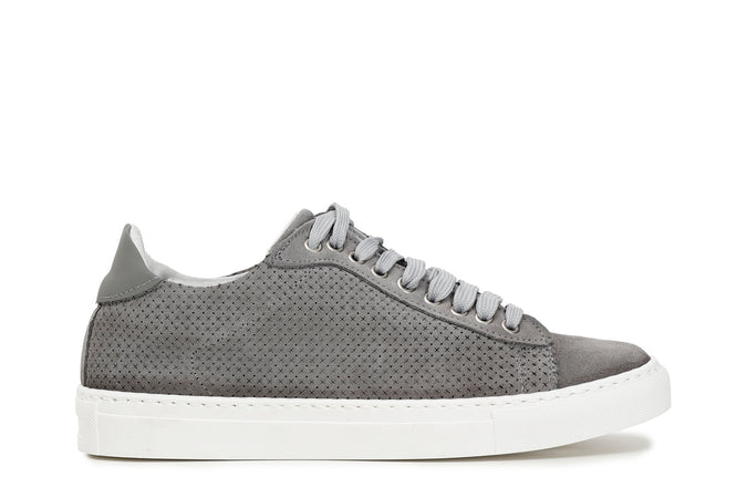 SNEAKERS IN PELLE SCAMOSCIATA CON FONDOCASSETTA