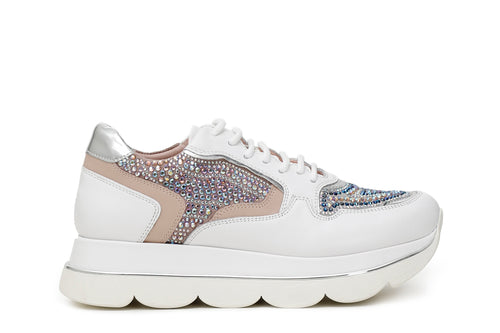 SNEAKERS ALLACCIATA MULTISTRASS IN PELLE