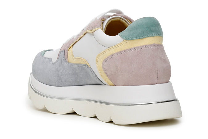 SNEAKERS ALLACCIATA MULTICOLOR IN PELLESCAMOSCIATA