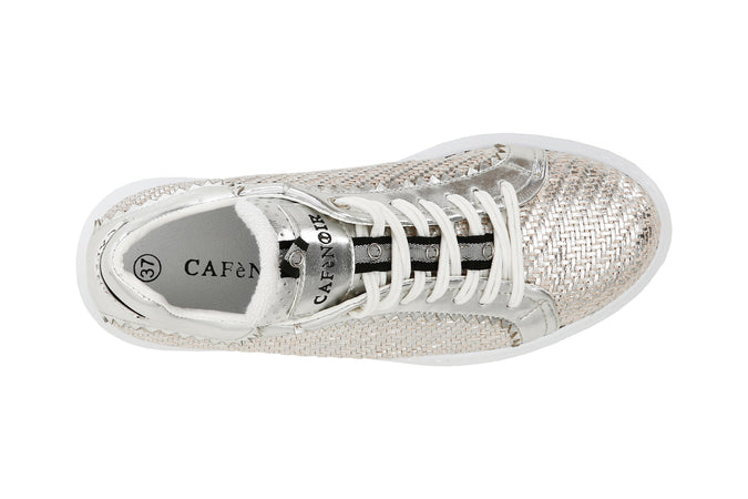 SNEAKERS INTRECCIATA LAMINATA