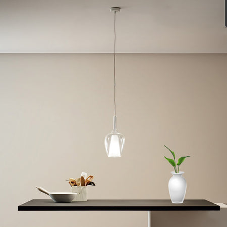 Sospensione vetro trasparente Gea Luce OFELIA S10 E27 LED lampada soffitto