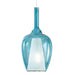 Sospensione vetro blu trasparente Gea Luce OFELIA S10 E27 LED lampada soffitto