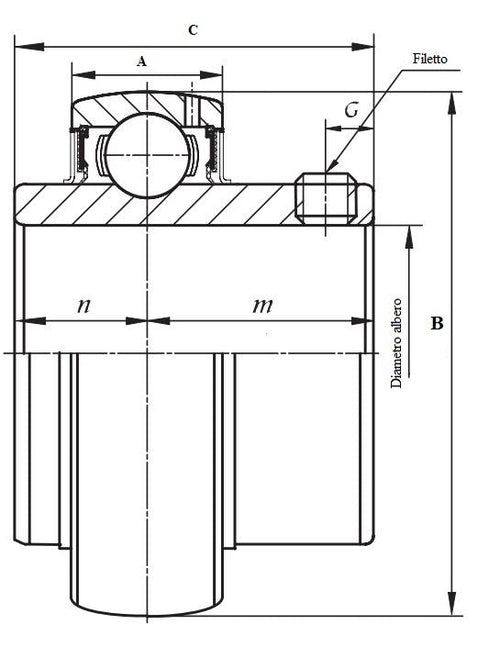 Cuscinetto UC 206