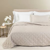 Copriletto Trapuntato Danubio ! Caleffi Matrimoniale Raso Jacquard Dreaming - Eleganza di Lusso