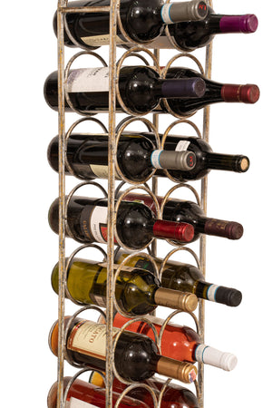 Biscottini Biscottini Cantinetta Portabottiglie Ferro Battuto 16 Bottiglie Stabile
