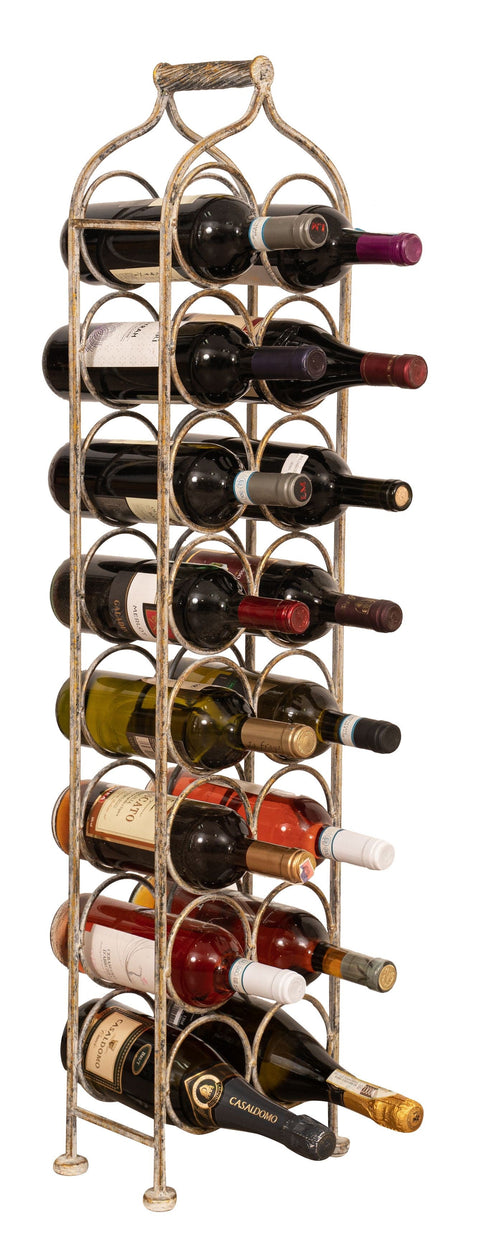 Biscottini Biscottini Cantinetta Portabottiglie Ferro Battuto 16 Bottiglie Stabile