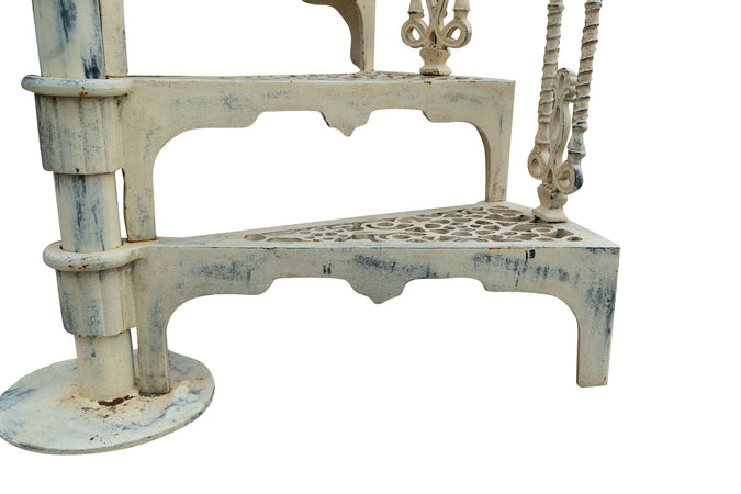 Biscottini Scala chiocciola ghisa anticata Biscottini 166x100x375 artigianale stabile