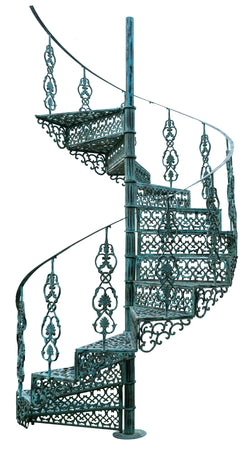 Biscottini Biscottini Scala a Chiocciola Ghisa Anticata Stabile Robusta 204 larghezza 400