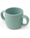 Tazza con 2 Manici in Silicone Alimentare -Peekaboo -Croco - Blu - 1 Done By Deer