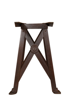 Biscottini Base Tavolo Ferro Battuto Forgiato Mano Biscottini 102x56x74 Struttura Robusta