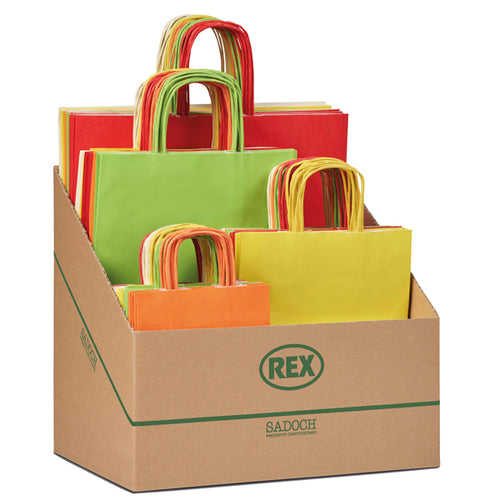 Espositore 100 Shopper Allegra Colori Chiari Formati Assortiti Sadoch