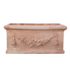 Biscottini Cassetta fioriera in Terracotta festonato 100% Made in Italy interamente Lavorata a Mano