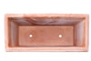 Biscottini Cassetta Fioriera Biscottini Terracotta Festonata Artigianale 82x37x37 Made