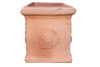 Biscottini Cassetta fioriera in Terracotta festonato 100% Made in Italy interamente Lavorata a Mano