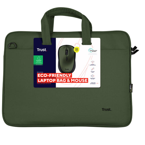 Borsa Laptop E Mouse 16'' Verde Bologna_Trust