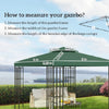 Copertura Telo Ricambio per Gazebo 3x3 MT Verde Impermeabile Anti UV