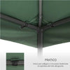 Copertura Telo Ricambio per Gazebo 3x3 MT Verde Impermeabile Anti UV