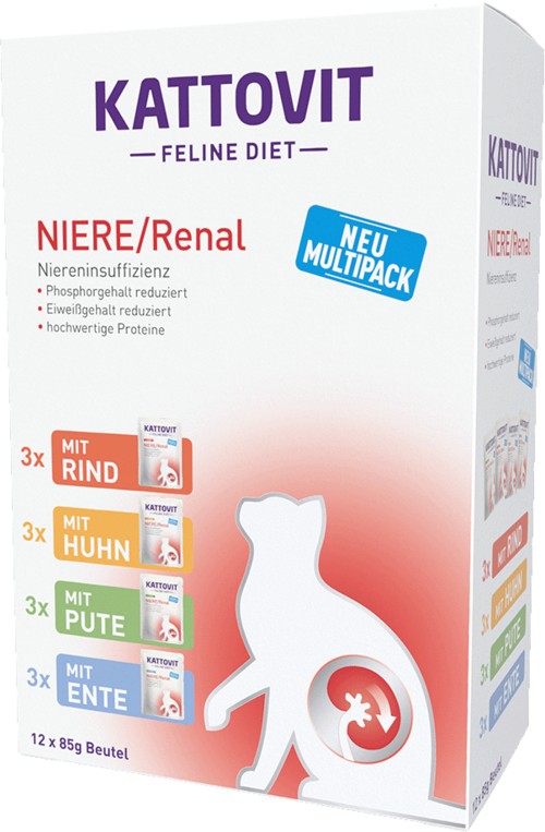 Kattovit Feline Diet Renal Multipack per Gatti 12x85gr