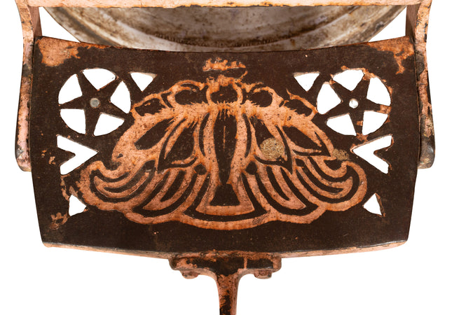 Biscottini Biscottini Poltrona Sedia Barbieri Antica Restaurata Anni 800 Ferro Ghisa