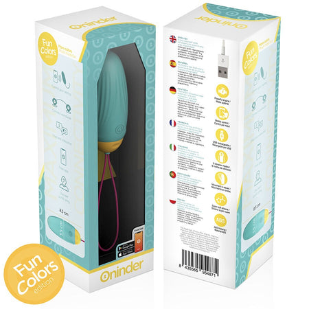 ONINDER CUTE - UOVO VIBRO-ROTANTE IN SILICONE CON GEMMA PER AMORE E PIACERE - APP GRATUITA IN TUTTO IL MONDO