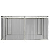 Zanzariera Gazebo Tende di Ricambio Universale con Cerniere 352x207cm