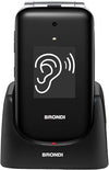 brondi amico supervoice telefono cellulare brondi amico con volume amplificato nero/silver