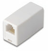 Adattatore 6 poli femmina/femmina - In plastica, contatti in nickel - Colore bianco