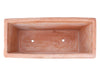 Biscottini Cassetta fioriera in Terracotta festonato 100% Made in Italy interamente Lavorata a Mano