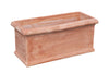 Biscottini Cassetta fioriera in Terracotta festonato 100% Made in Italy interamente Lavorata a Mano