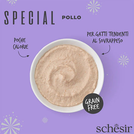 Schesir Special Mousse Light Pollo per Gatti adulti 70gr