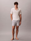 Boxer Mare Calvin Klein Uomo Rigato in Tessuto Seersucker con Cordoncino