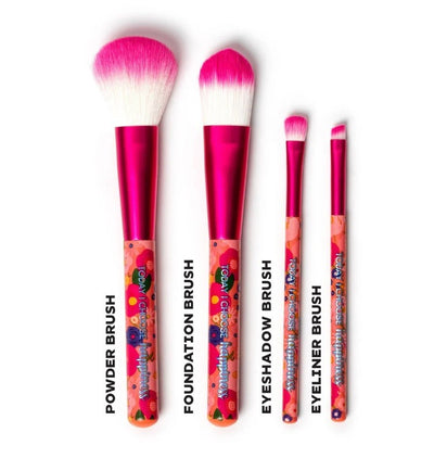 Legami, Set di 4 Pennelli per il Trucco, tema Flora