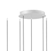 Lampadario led Gea Luce CRISEIDE S3D B 9300Lm alluminio sospensione moderna