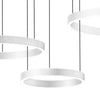 Lampadario led Gea Luce CRISEIDE S3D B 9300Lm alluminio sospensione moderna